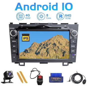 

ZLTOOPAI Car Multimedia Player Android 10 For Honda CRV 2007-2012 Car GPS Radio Stereo DVD Player 8 Core ROM 64GB