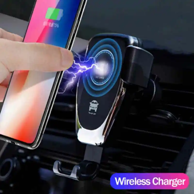 

Qi Car Wireless Charger for iPhone Xs Max XR X 8 10W Fast Wireless Charging for Samsung Galaxy S9 S10 Car Phone Holder Charger