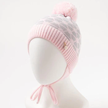 

Girls' hat, pink, size 40-42