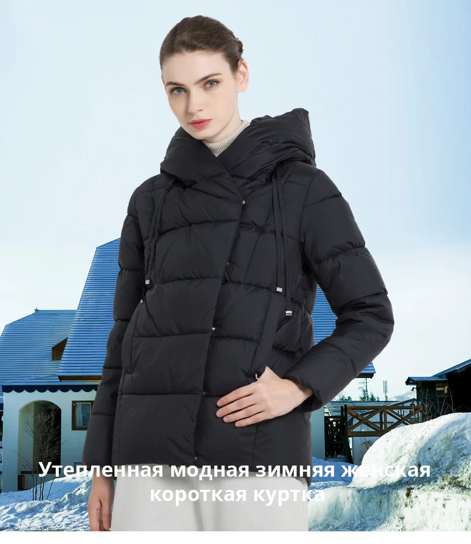 ICEbear new winter women's coat brand clothing casual ladies winter jacket warm ladies short hooded Apparel GWD19011