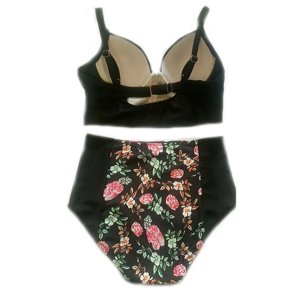 

Large Size Printed Swimsuit Digital Printing Fertilizer Swimsuit High Waist Swimsuit Sexy Tight Two-Piece Swimsuit