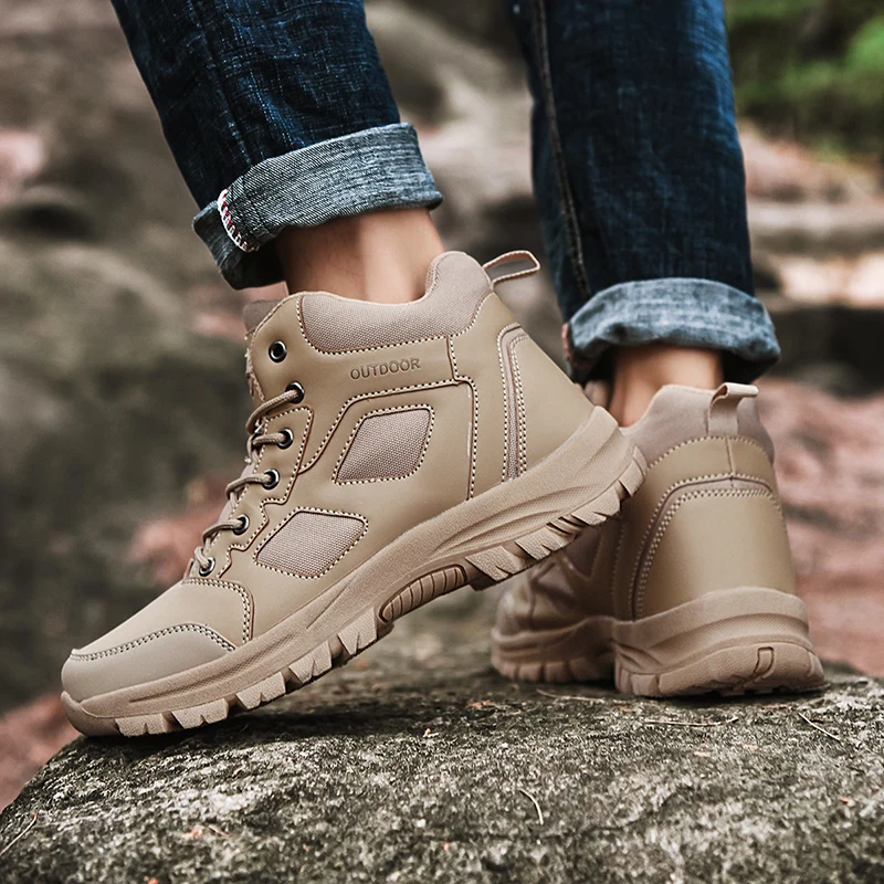 Mannen Outdoor Vissen Sport Schoenen Antislip Jacht Tactiek Laarzen Ademend  Waterdicht Big Size 39 48 Mannen trekking Sneakers|Wandelschoenen| -  AliExpress