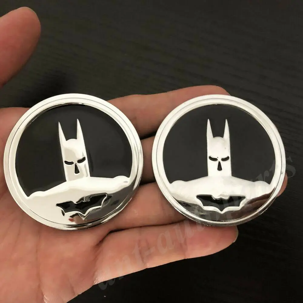 

2pcs Metal Batman Dark Knight Mask Car Trunk Rear Emblem Badge Decal Sticker