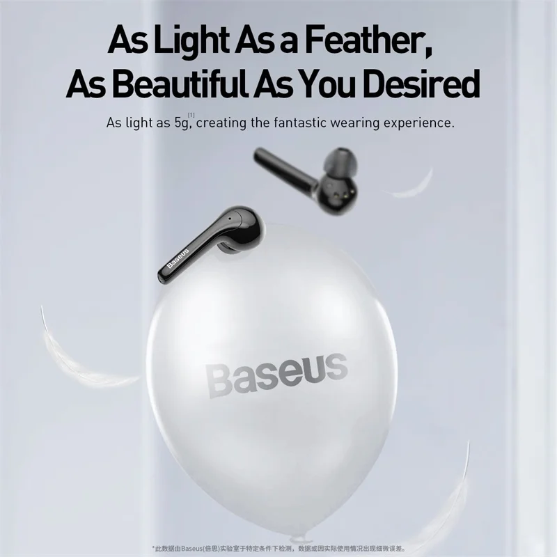 Baseus W07 Bluetooth наушники TWS беспроводные Bluetooth наушники 3D стерео Спортивные Беспроводные наушники с двойным шумоподавлением микрофоном