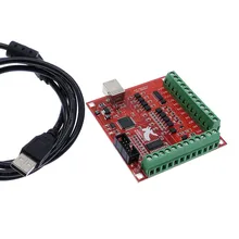 Placa de fuga interface driver cnc usb mach3 100khz 4 eixos interface driver controlador movimento placa motorista