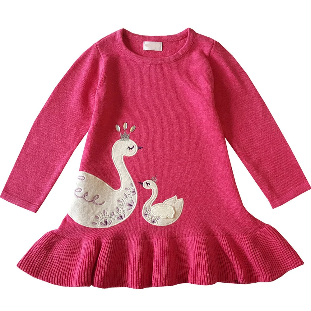 M0034 Bebe bBaby/платье с бантом для девочек; осеннее вязаное платье принцессы с длинными рукавами и оборками; платье с карманами; свитер для девочек; одежда - Цвет: M0034