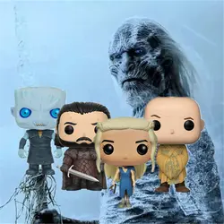 Официальный FUNKO поп Игра престолов #49 Джон Сноу ночь Часы виниловая кукла игрушки дети подарок на день рождения Модель Коллекционная