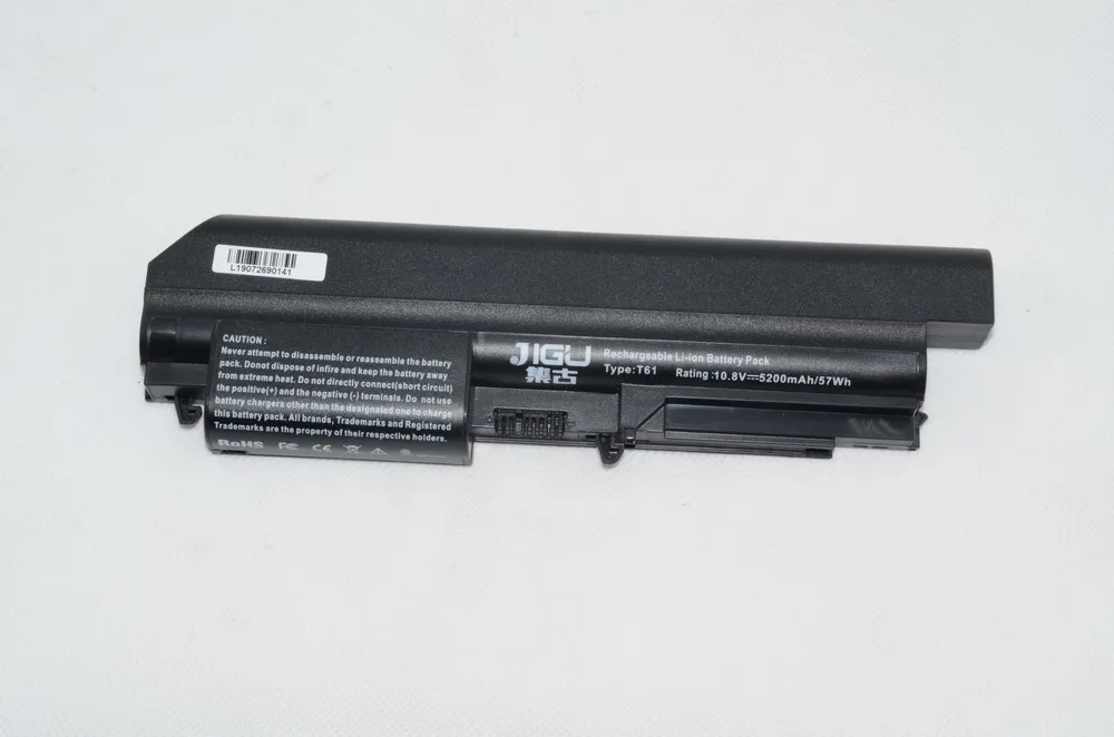 Jigu Аккумулятор для IBM lenovo ThinkPa R61e R61i T61p R500 T500 W500 SL400 SL500 SL300 SL510