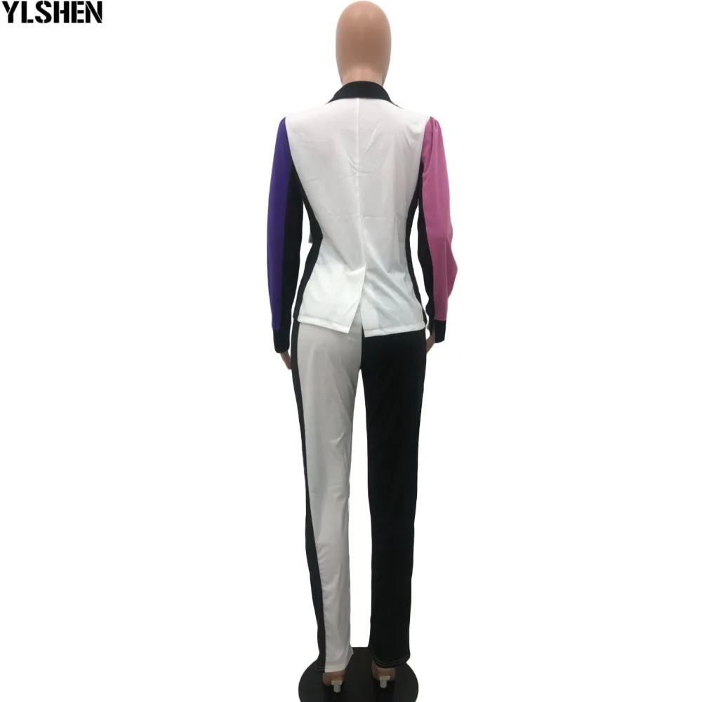 African Women Sets Print Long Sleeve Blazer Jacket Pants Suits Office Lady Elegant 2 Piece Set Business Outfits Africa Clothing 48