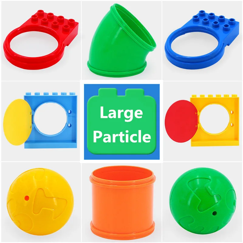 

Big Size Diy Building Block Accessories The Conduit Door Ball Compatible With Duploed Plastic Bulk Parts Toys For Children Gifts