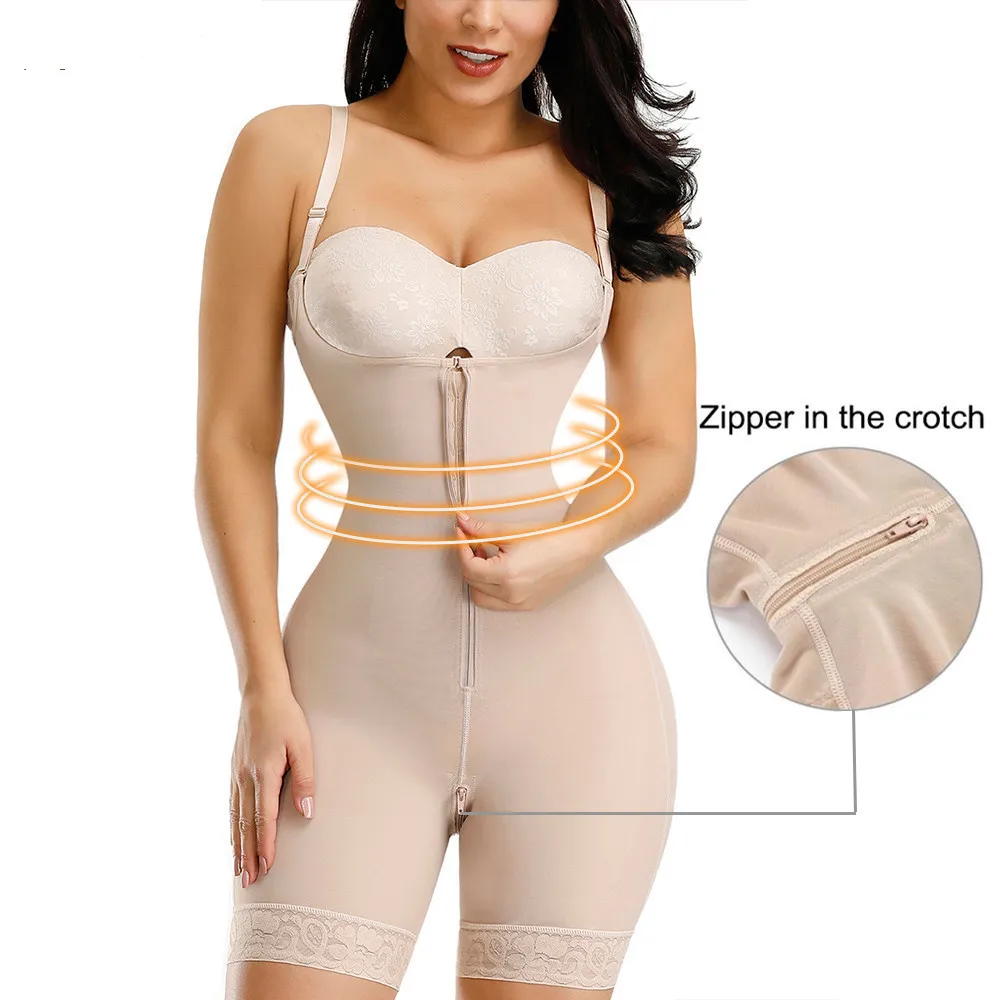 Fajas Colombianas Detachable Straps Full Body Shaper Tummy Slimming  Postpartum Stage 3 Girdle Push Up Butt Lifter Shapewear - AliExpress
