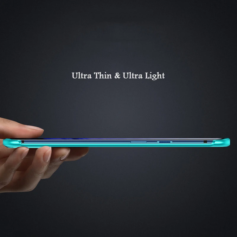 Чехол для Oneplus 7/Pro 9h твердость прозрачный из закаленного стекла и алюминия металлический слайдер Крышка для Oneplus 7/Pro/6 t Тонкие Жесткие чехлы