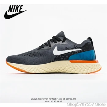 

Nike Epic React Flyknit Breathable Knitted Flying Line Lightweight Men's Running Shoes Size 40-45