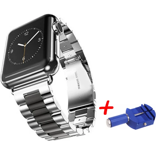 band tool Ремешок из нержавеющей стали для apple watch band 5 4 44 мм 40 мм correa 42 мм 38 мм iwatch series 3 2 band Link браслет аксессуары для часов - Цвет ремешка: band tool