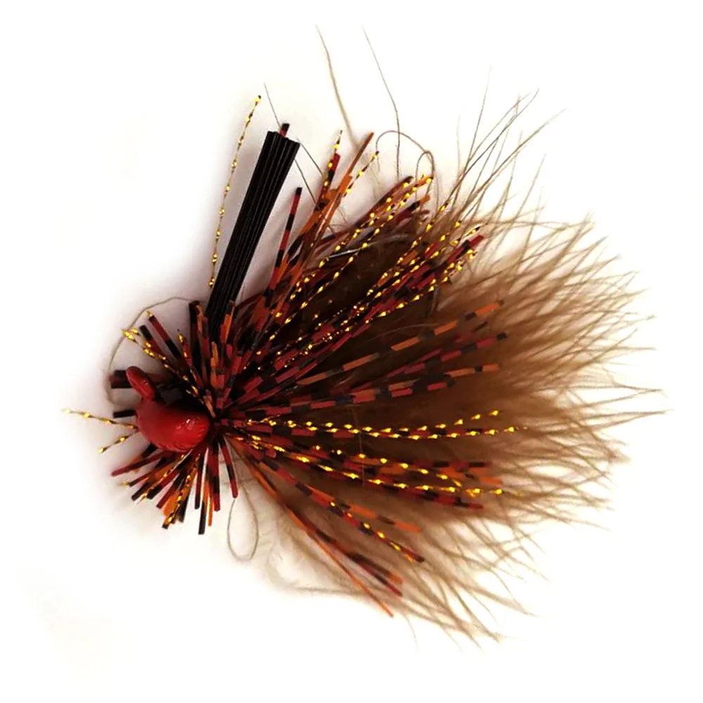 Mycena 7G spinnerbait Weedless crankbait fishing lure chatterbait Rubber Jig Hook with Silicone Skirt for Trout Perch Bass-3