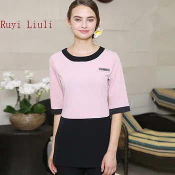 

Beautician's working clothes, professional clothes, long style beauty salon, health care center, SPA technician's suit