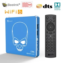 ТВ-приставка Beelink GT-King Pro с поддержкой Wi-Fi 6, Amlogic S922X-H 2,2 ГГц, Android 9,0, 4 ГБ, 64 ГБ, 1000 м, LAN BT5.0, 4K, Dolby, аудио, DTS, ТВ-приставка