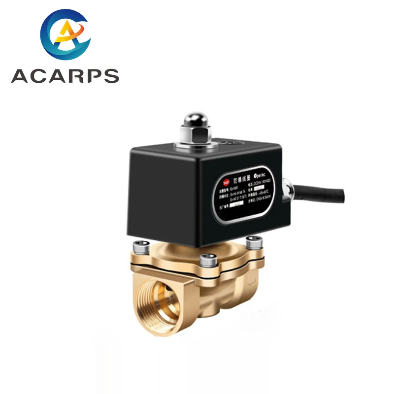 1/2" Brass Explosion Proof Solenoid Valve Normally Closed Natural Gas Control 220V 110V 24V 12V | Обустройство дома