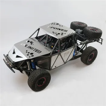 

Stainless Steel Hull Armor Hood Top Cover Side Panel LED Replacement Car Shell for Traxxas UDR Unlimited Desert Racer Parts