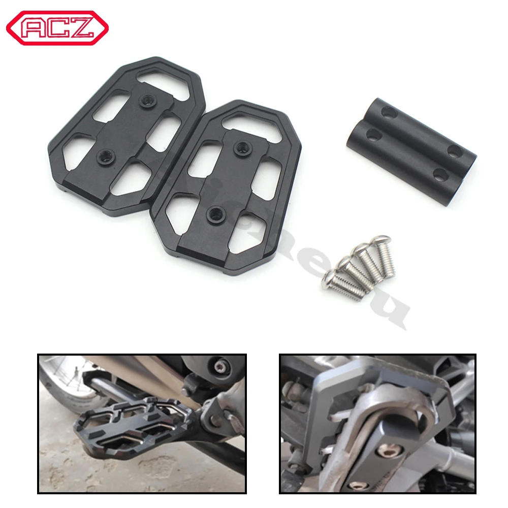 

Motorcycle Accessories For BMW R1200GS R1200 GS R 1200 GS 2013-2019 CNC Aluminum Billet Wide Foot Pegs Pedals Rest Footpegs