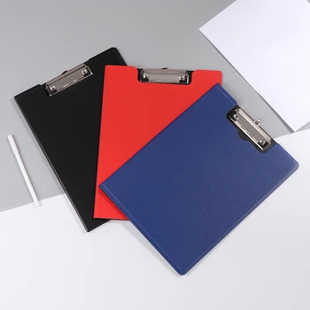 

A4 Paper With Hanging Hole Metal Clip Writing Pad Stationery Clipboard Folder File Document Paper Holder Conference Accessories