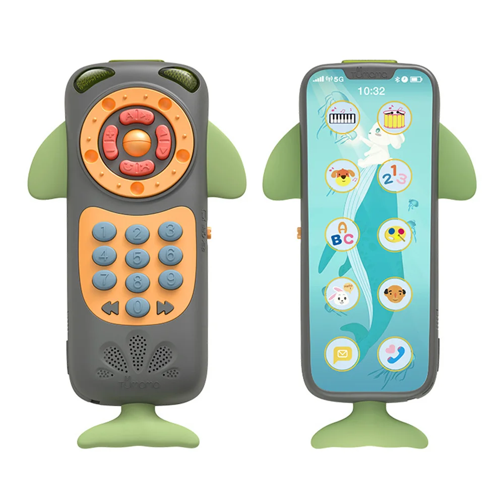Вокальные игрушки мультфильм моделирование сенсорный экран музыкальный телефон детские мобильные милые игрушки детские музыкальные телефоны обучающий Обучающий телефон