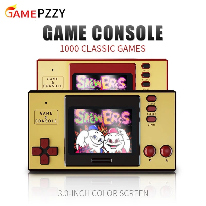 Classic Video Game Console Built-in 1000 Games Mini Portable Retro Game Console 3.0 Inch Screen Gift For Kids