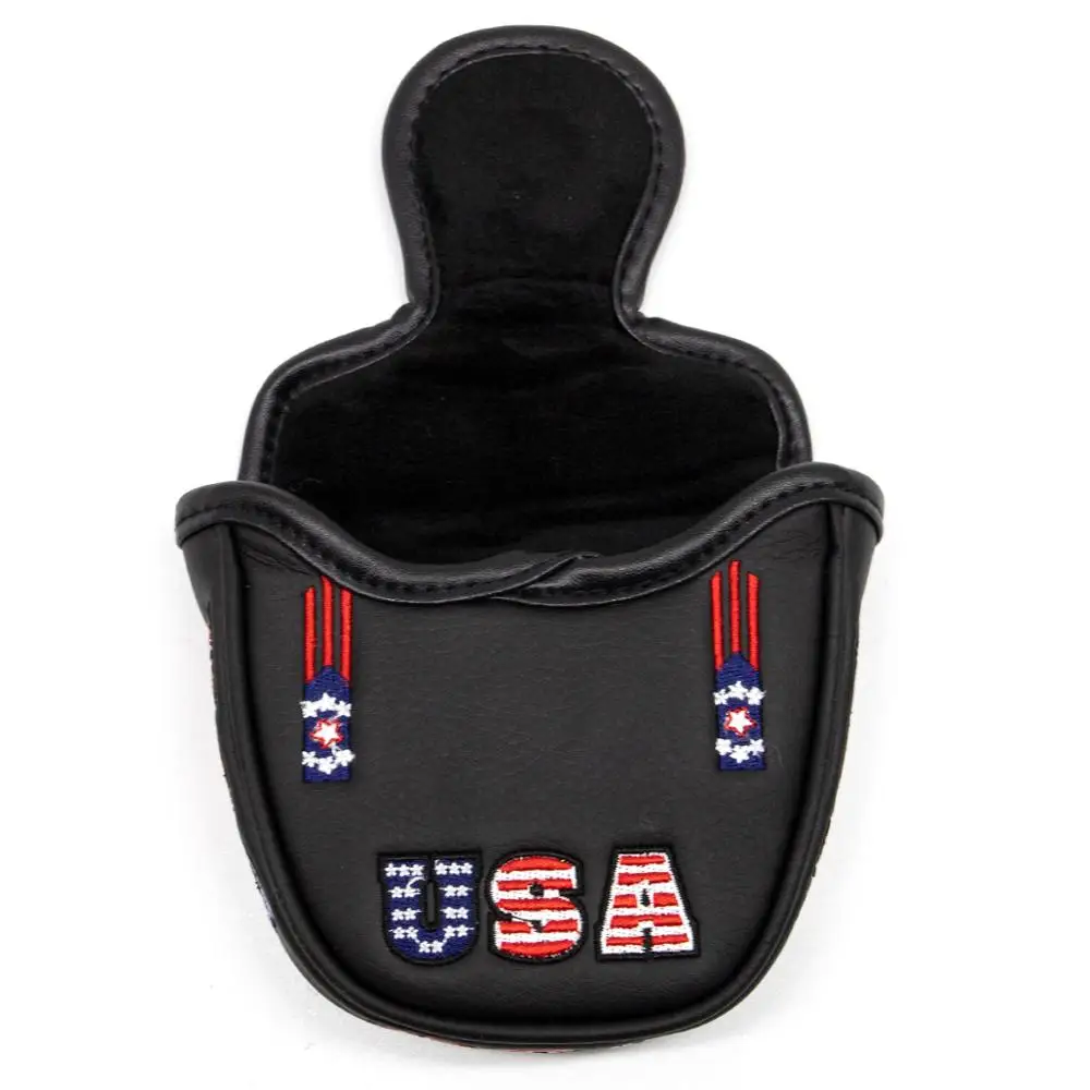 Чехол для клюшки для гольфа флаг США кожа колотушка для гольфа клюшки головные уборы чехол для головки клюшки для гольфа кожаный чехол