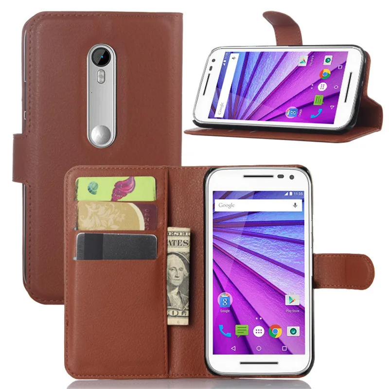 Чехол Кошелек для Motorola Moto G3 G 3rd Gen XT1541 XT1542 XT1543 3 откидной держатель карт внутренний