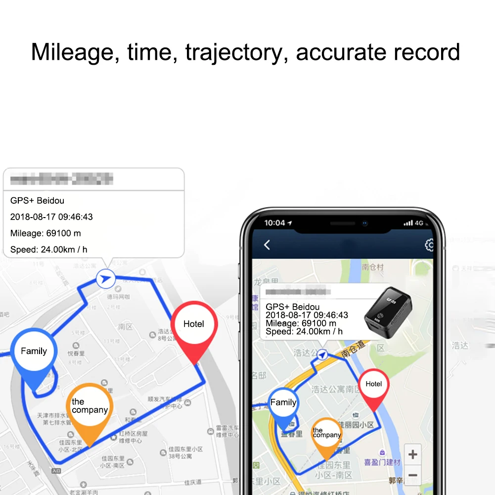 1pcs Mini Car GPS Tracker GPS Tracker GPS Tracker Vehicle Free Installation GPS Tracking Locator Anti Lost Tracer