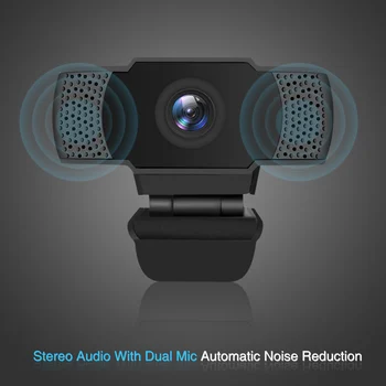 

HD 1080P PC Networks USB Camera Built in Microphones for Laptops Desktops Computer New FOU99