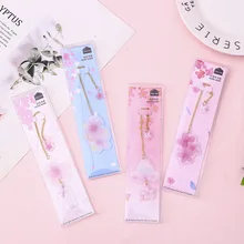 Сакура кулон Закладка держатель книги сообщение карты подарок канцелярские принадлежности