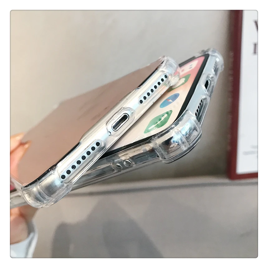 Чехол с полным зеркалом Airbag ДЛЯ iphone 11 Pro MAX 6 6s 8 7 Plus 10 X XS XR Dropproof мягкий акриловый чехол