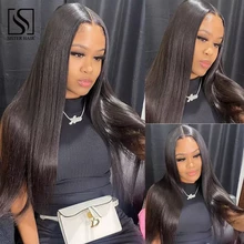Straight Human Hair Wig 13*4 Lace Front Wigs For Women Brazilian Hair Wigs Pre Plucked With Baby Hair 150 % Remy