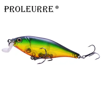 

Proleurre Minnow Fishing Lure 10cm 14.5g 3D Eyes Fishing Wobblers Crankbait Artificial Hard bait Bass pesca Fishing tackle