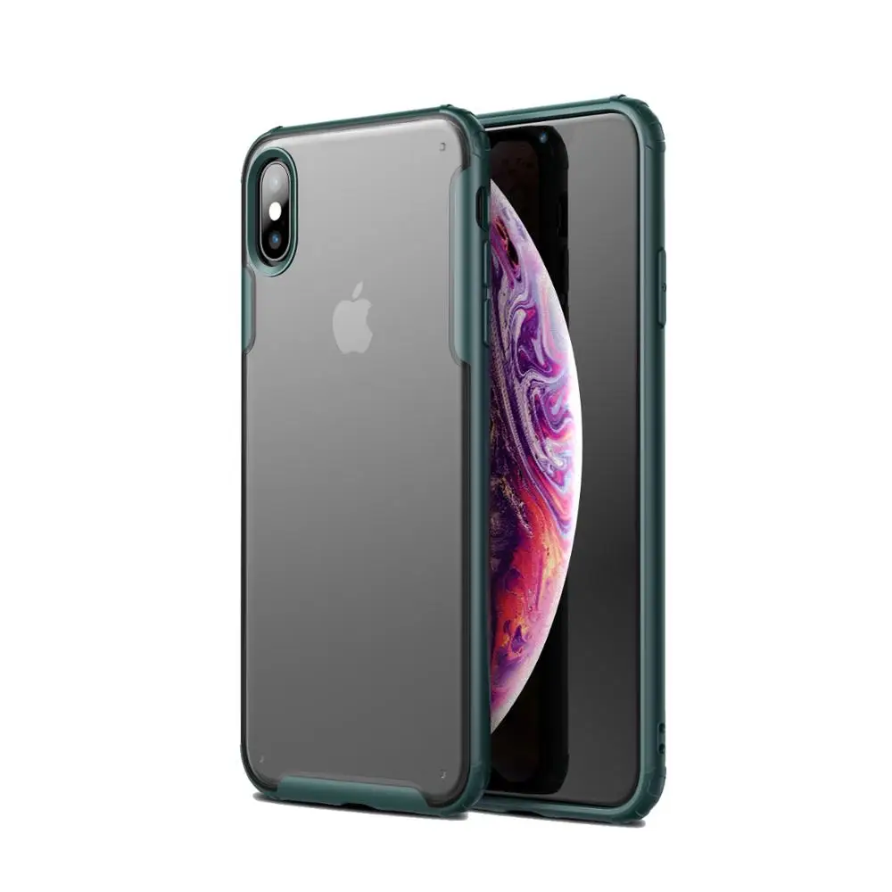Для Apple iPhone 11 мягкий силиконовый Жесткий PC матовый прозрачный противоударный
