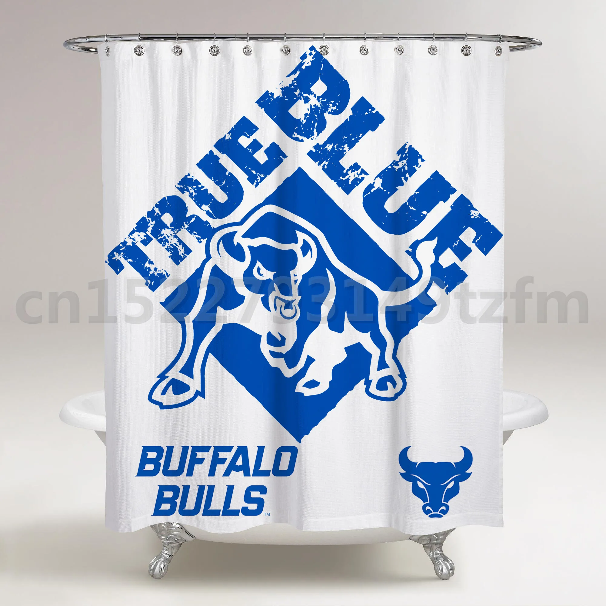 Водонепроницаемый занавеска для душа s BUFFALO BULLS логотип занавеска для душа принт полиэстер ткань занавеска для ванной комнаты с 12 крючками - Цвет: photo color