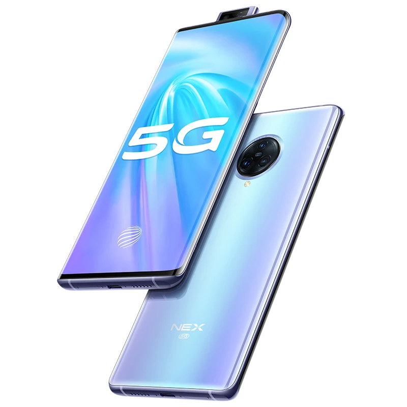 Vivo Nex 3 5G мобильный телефон Snapdragon 855 Plus Android 9,0 6,8" Super Amoled 12 Гб ram 256 ГБ rom МП 44 Вт Зарядное устройство