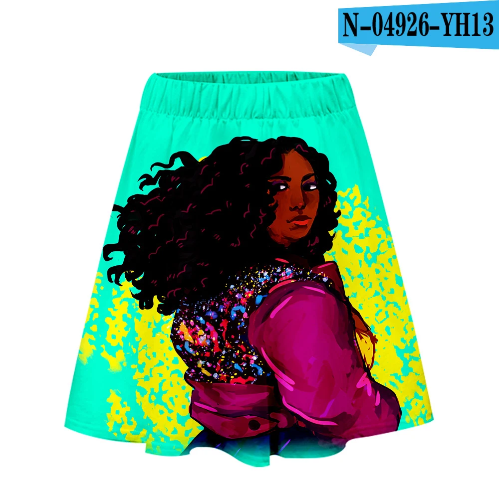 LIZZO/Женская плиссированная юбка с высокой талией и объемным принтом; Повседневные Вечерние Короткие юбки; Летняя женская одежда для молодых девушек; большие размеры; - Цвет: one