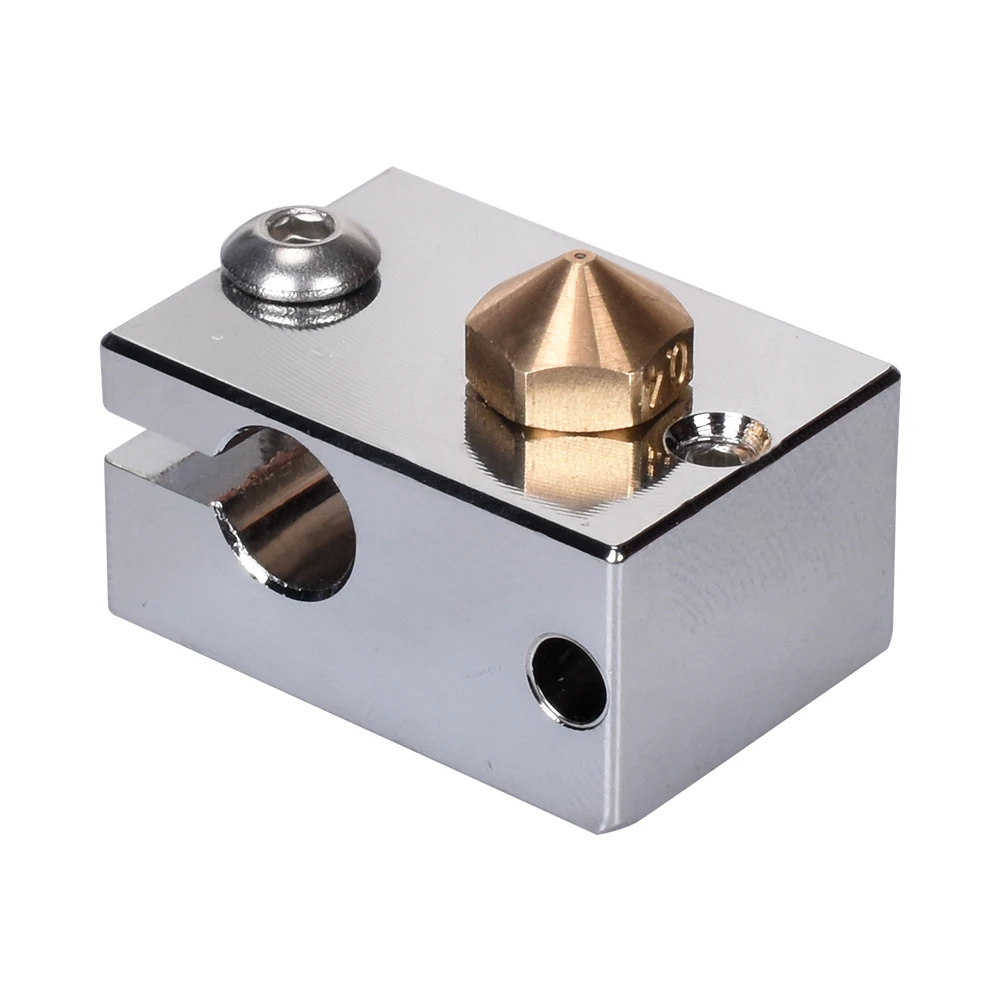 GmFive V6 тепловой блок покрытый медью для E3D V6 Hotend закаленная сталь V6 сопло нагреватель Блок сопло для 3d принтера части