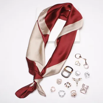 

90*90cm TOP Silk superior quality 2color Scarves Women Foulard Square Hijab Scarf Ladies Shawl wrap muffler pareo female hijab