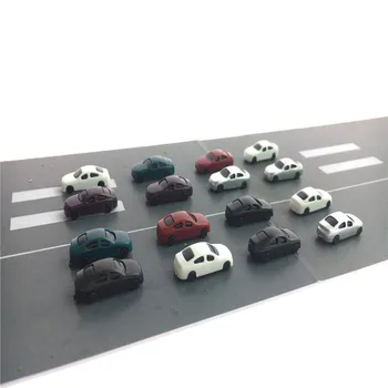100pcs 1/250 Scale Plastic Model Car For Architecture Building Diorama Kits Toy