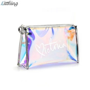 

Women Laser Cosmetic Bag Neceser Mujer Holographic Makeup Bags Pouch Ladies Purse Bag Toiletry Cases Kosmetyczka Bag