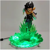 Аниме Dragon Ball Z Super Broly Son Goku VS Vegeta Action Figma DIY Led набор игрушек Фигурка DBZ легкая модель игрушки Подарочная фигурка