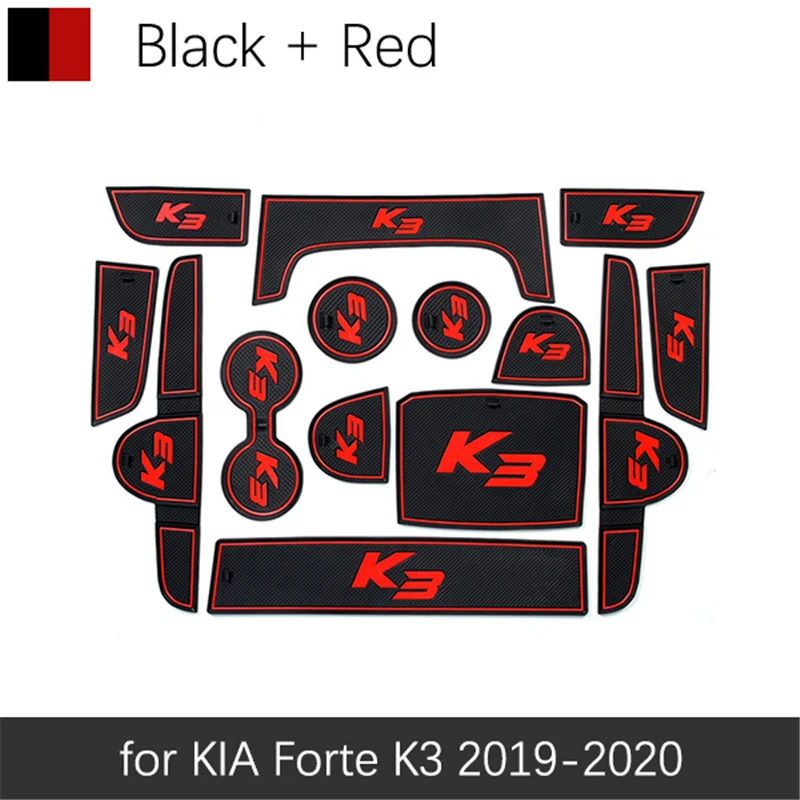 Противоскользящий коврик для Kia Forte BD Cerato K3 VivaroAccessories, слот для ворот, противогрязный коврик для двери, интерьер автомобиля