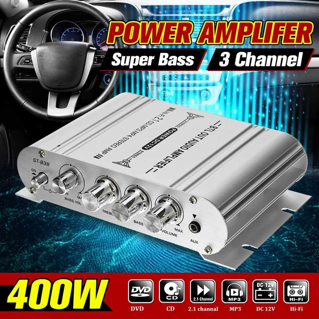 400 W DC12V amplificateur HiFi autoradio musique MP3 amplificateur de  puissance