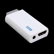 Dla Nintendo na Wii bezproblemowa Plug and Play dla Wii na HDMI 1080p konwerter Adapter Wii2hdmi 3 5mm skrzynka Audio dla wii-link tanie tanio ONLENY CN (pochodzenie) NONE TNS-865 piece 0 035kg (0 08lb ) 13cm x 15cm x 5cm (5 12in x 5 91in x 1 97in)