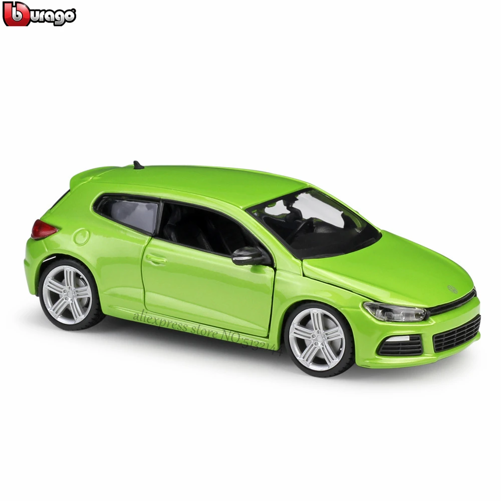 Bburago 1:24 цветовая палитра Volkswagen Scirocco R моделирование брелок для автомобильных