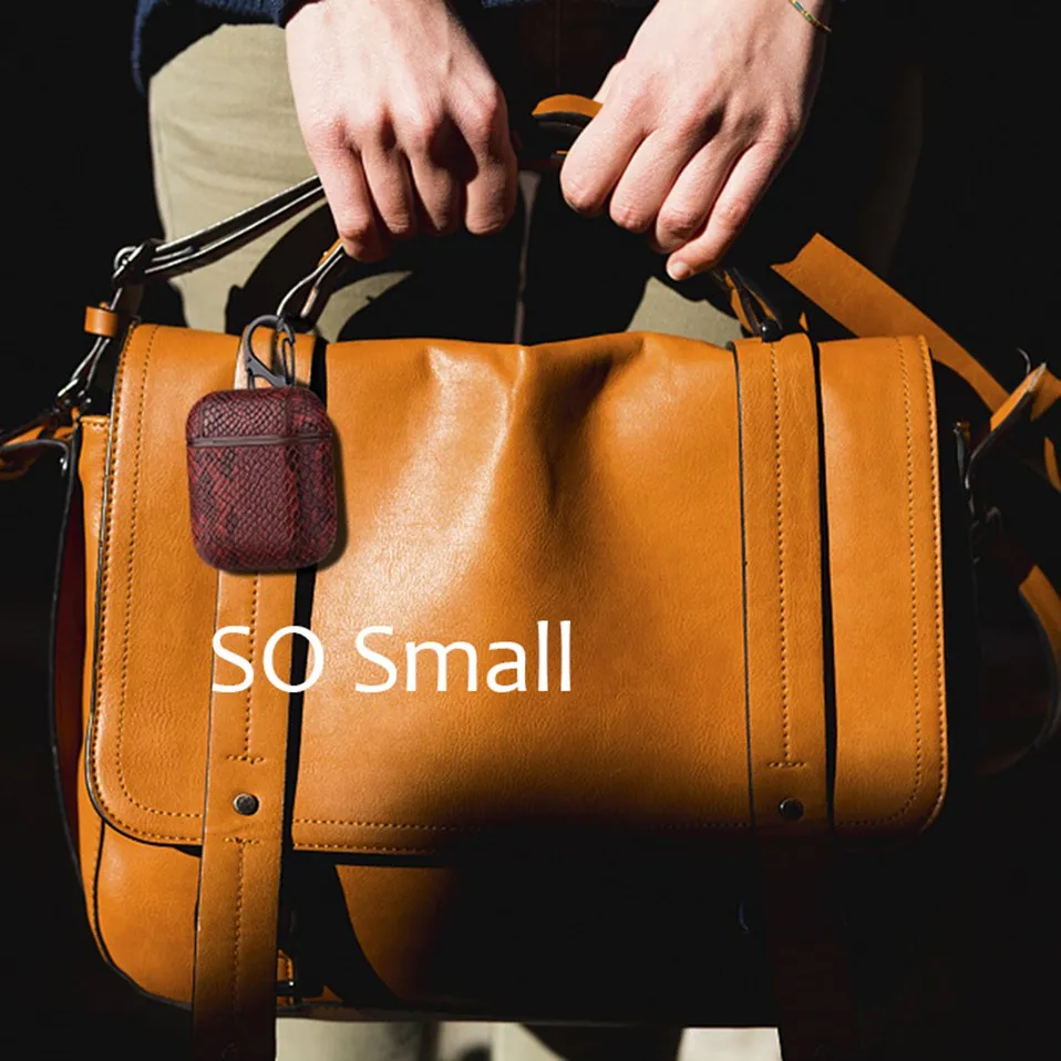 For Airpods Apple Original Earphone Case Leather Air Pods Cases 11 TWS Bluetooth Wireless Earphone Earbuds Cover Shockproof Bag (5)