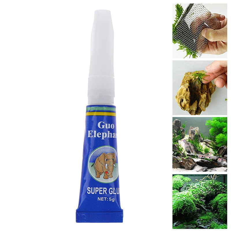 

1PCS 5g Aquarium Glue Fish Tank Landscaping Moss Ball Moss Glue Stick Water Grass Aquarium Repairing